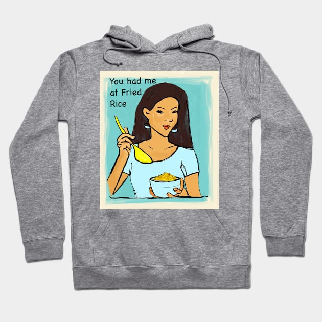 Fried Rice Hoodie by FunandWhimsy